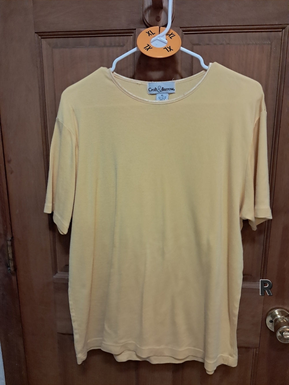 croft & barrow Women's Short-Sleeve Crewneck T-Shirt in Yellow